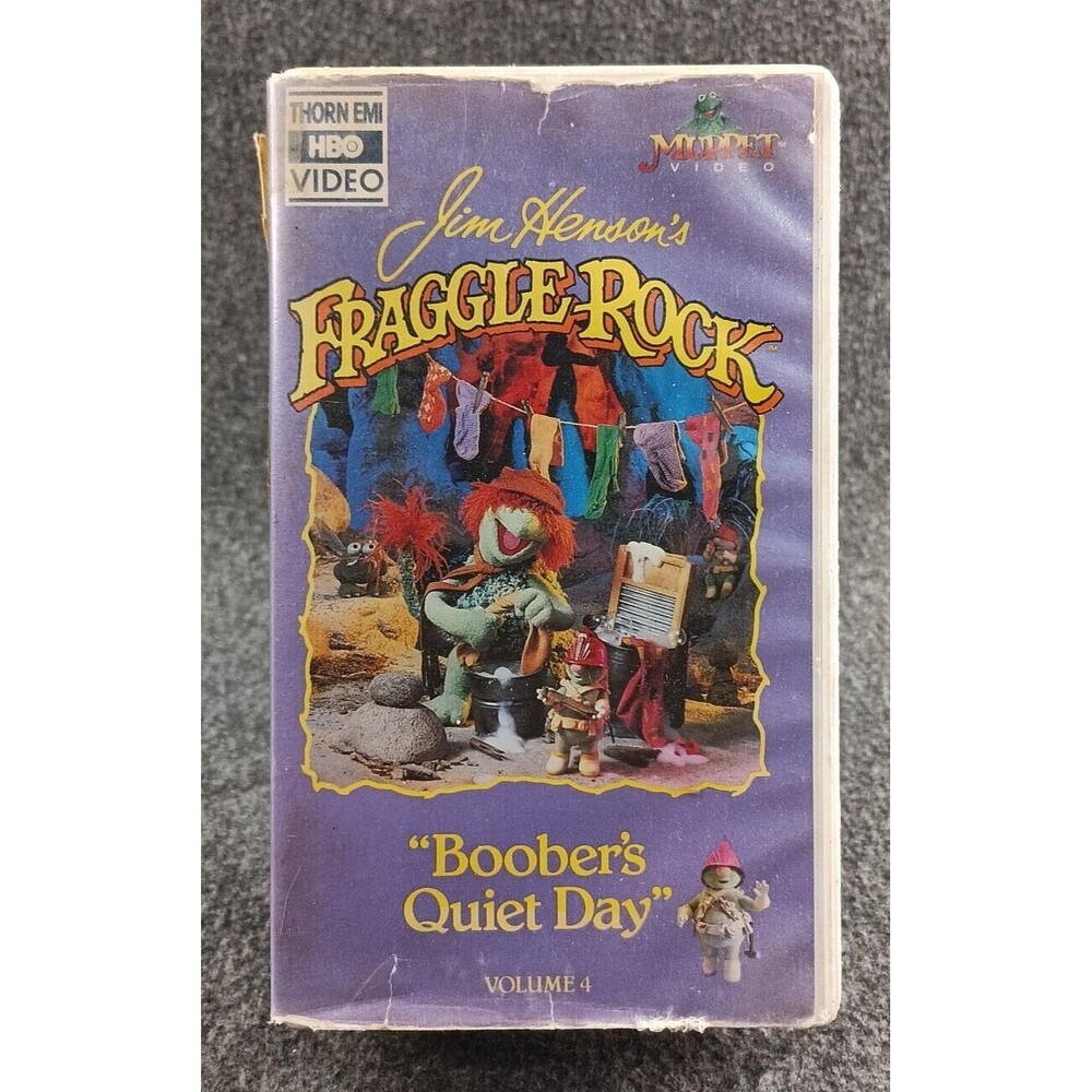 Jim Henson's Fraggle Rock "Boober's Quiet Day" Vol. 4 VHS. Muppets HBO Video.